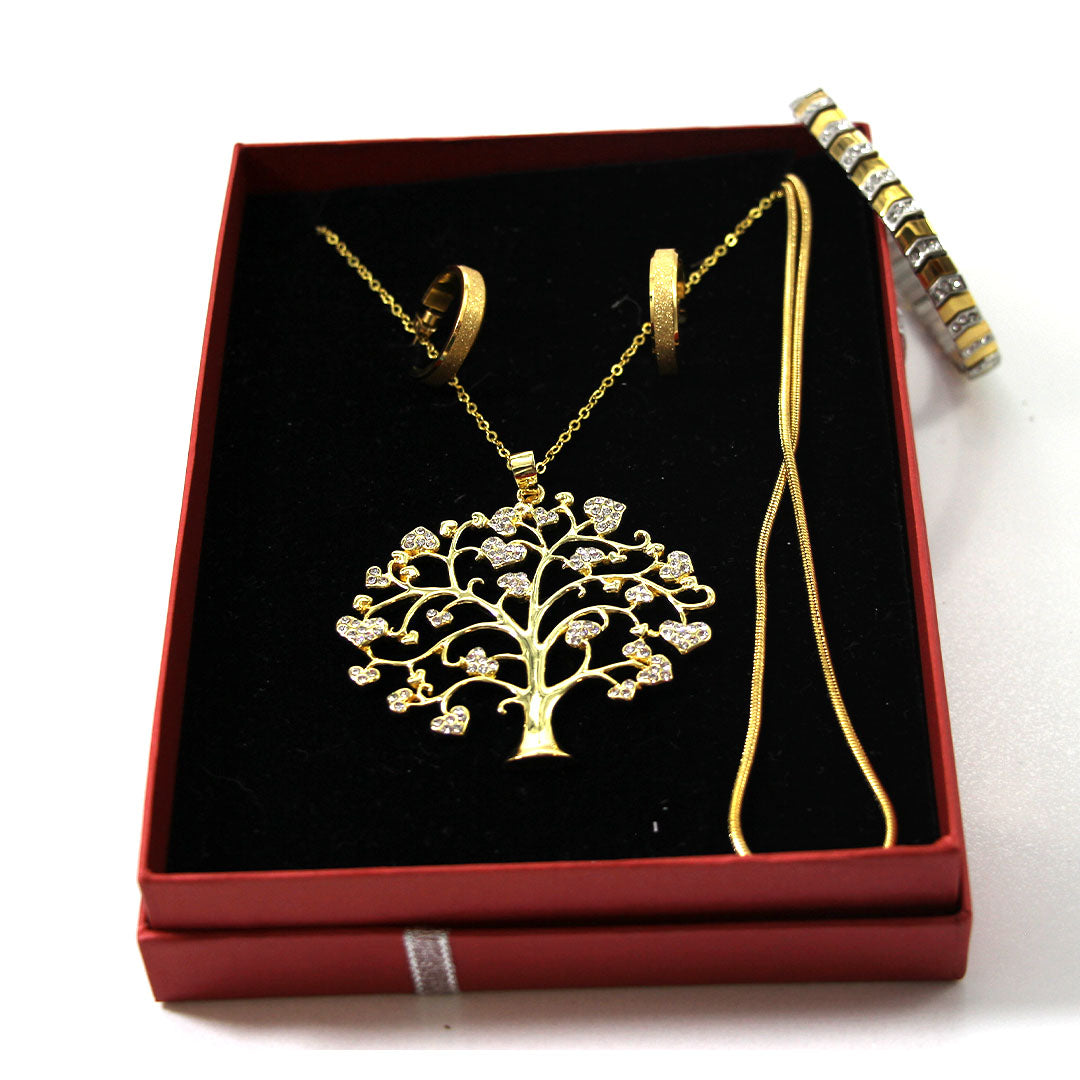 Lebensbaum Set gold