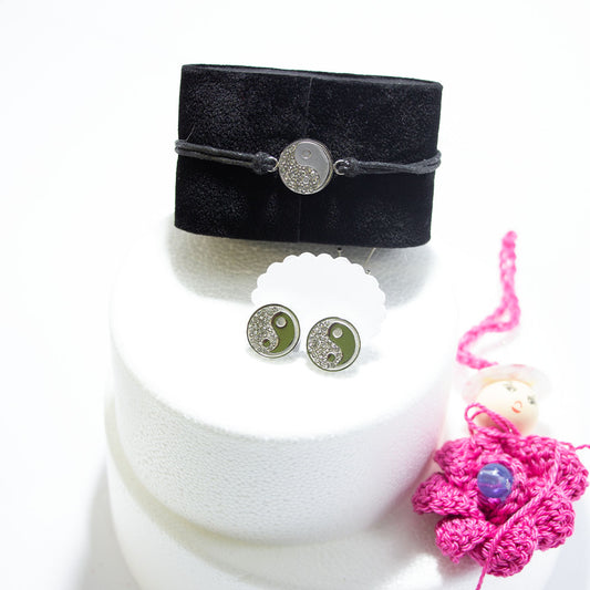 Yin Yang + Armband Leder