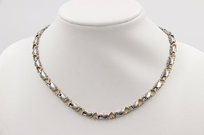 Collier Herz bicolor