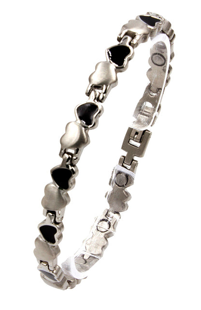 Magnetarmband Herz schwarz
