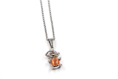 Magnet -Elefant mit Stein orange