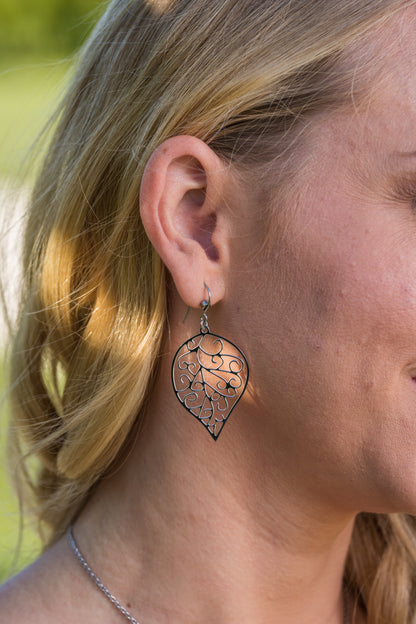 Magnet-Ohrschmuck Blattform