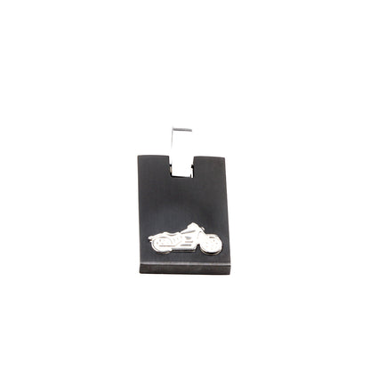 Magnet - Anhänger Biker Edelstahl schwarz