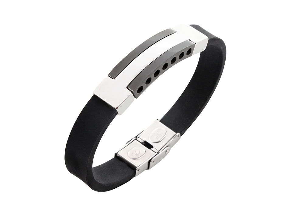 Herrenmagnetarmband Silicon D-0197