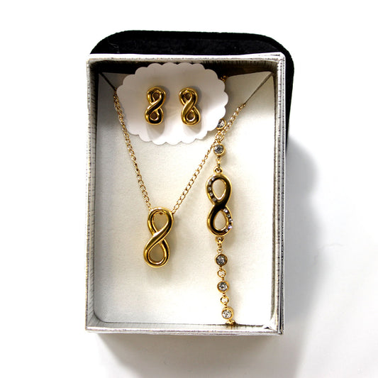 Unendliche Acht gold