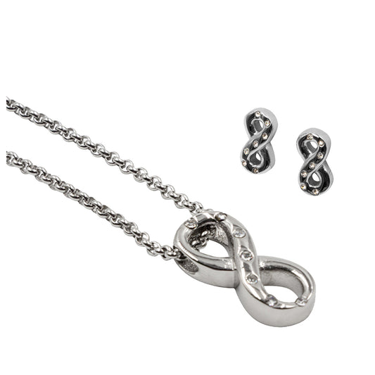 Anhänger mit Kette + Ohrstecker D-0204+D-0115+D-0204-2