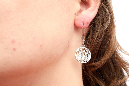 Magnet - Ohrschmuck Lebensblume klein