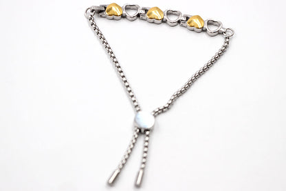 Magnetarmband Herz vergoldet