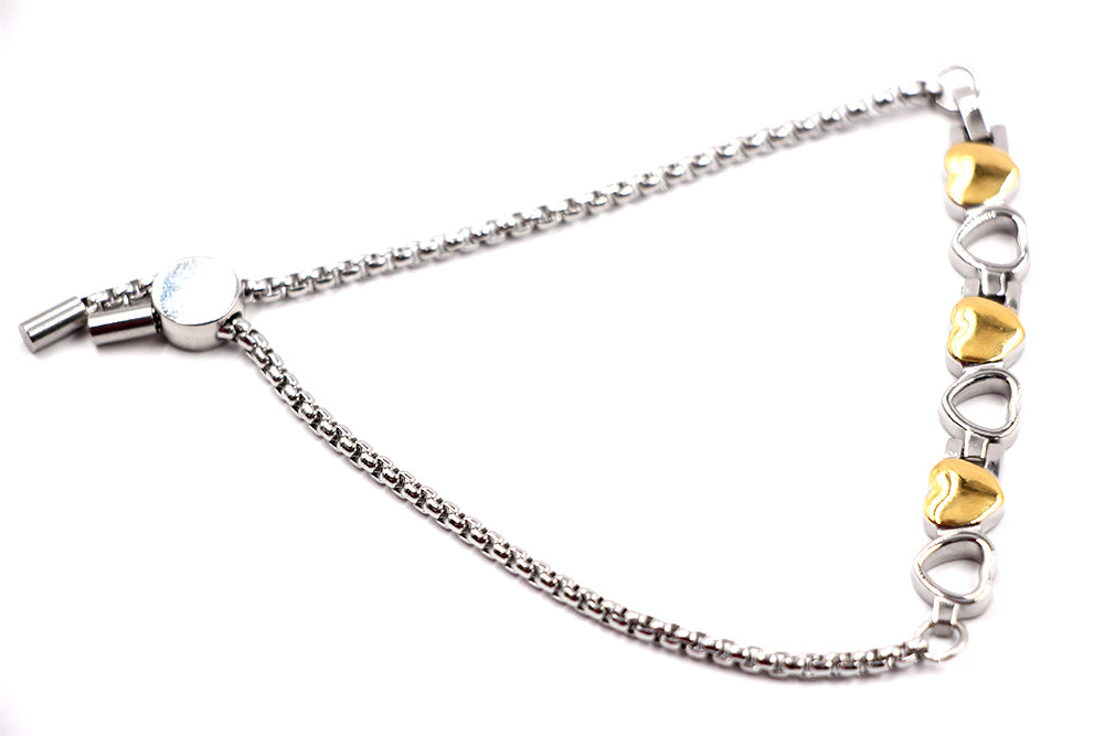 Magnetarmband Herz vergoldet D-0406