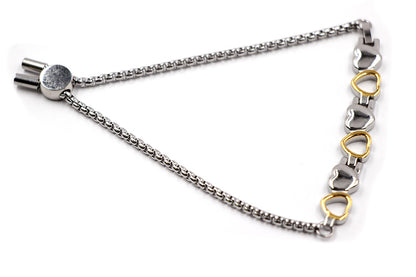 Magnetarmband Herz vergoldet