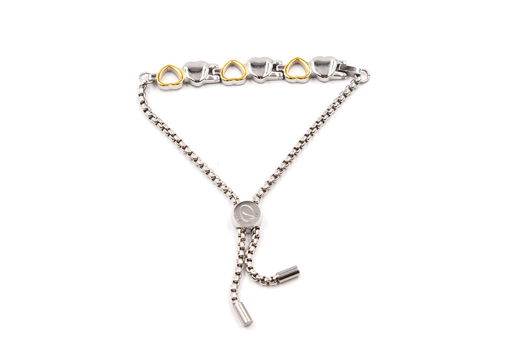 Magnetarmband Herz vergoldet D-0406