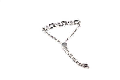 Magnetarmband Herz silber