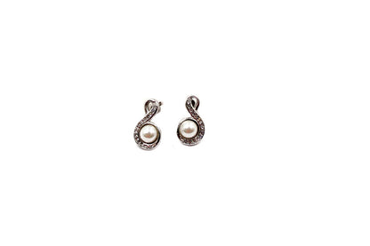 Magnet - Ohrstecker mit Perle