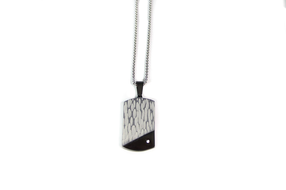 Magnet - Herrenanhänger mit Stein + Kette