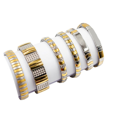Magnetarmband mit Steinen Bicolor