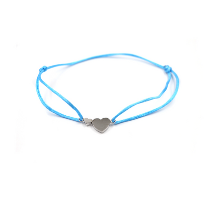 Armband Herz 2 rot mit Magnet