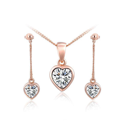 Anhänger mit Kette und Ohrstecker