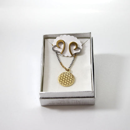 Anhänger-Lebensblume gold 4