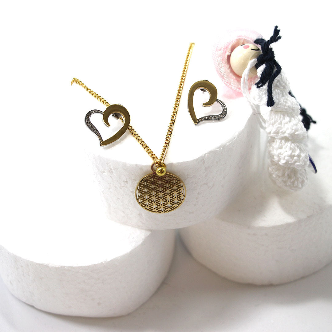 Anhänger-Lebensblume gold 4