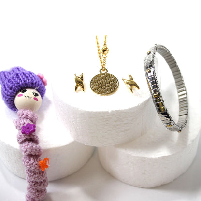 Anhänger Lebensblume gold 1