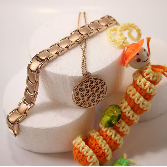 Anhänger Lebensblume rose 5