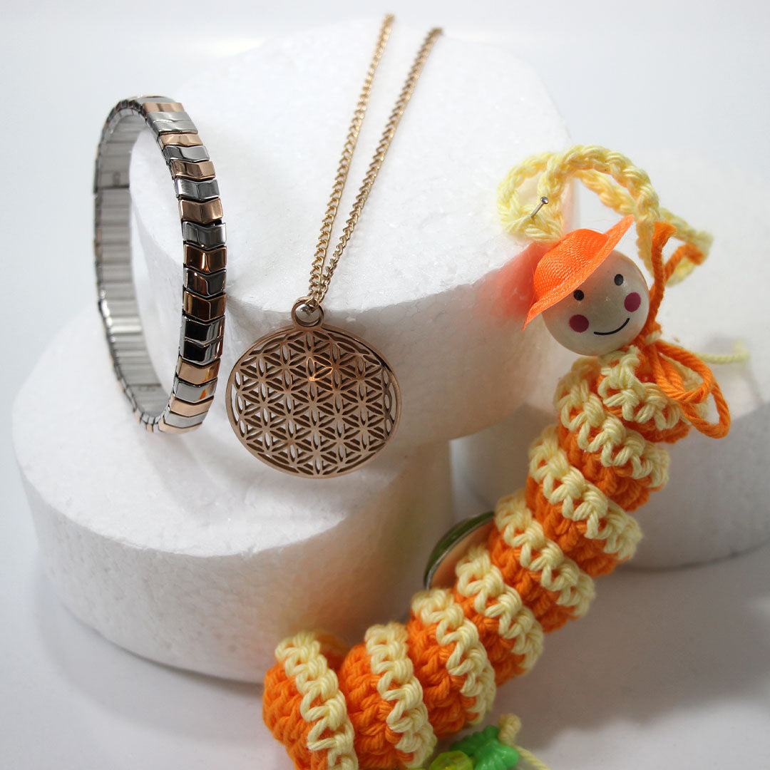 Anhänger-Lebensblume rose 2