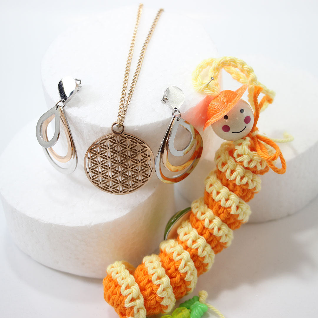 Anhänger-Lebensblume rose 1