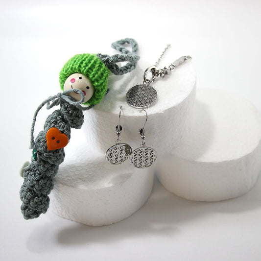 Anhänger Lebensblume silber 2