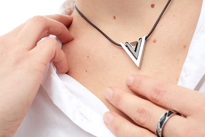 Magnet - Anhänger blau +Lederband